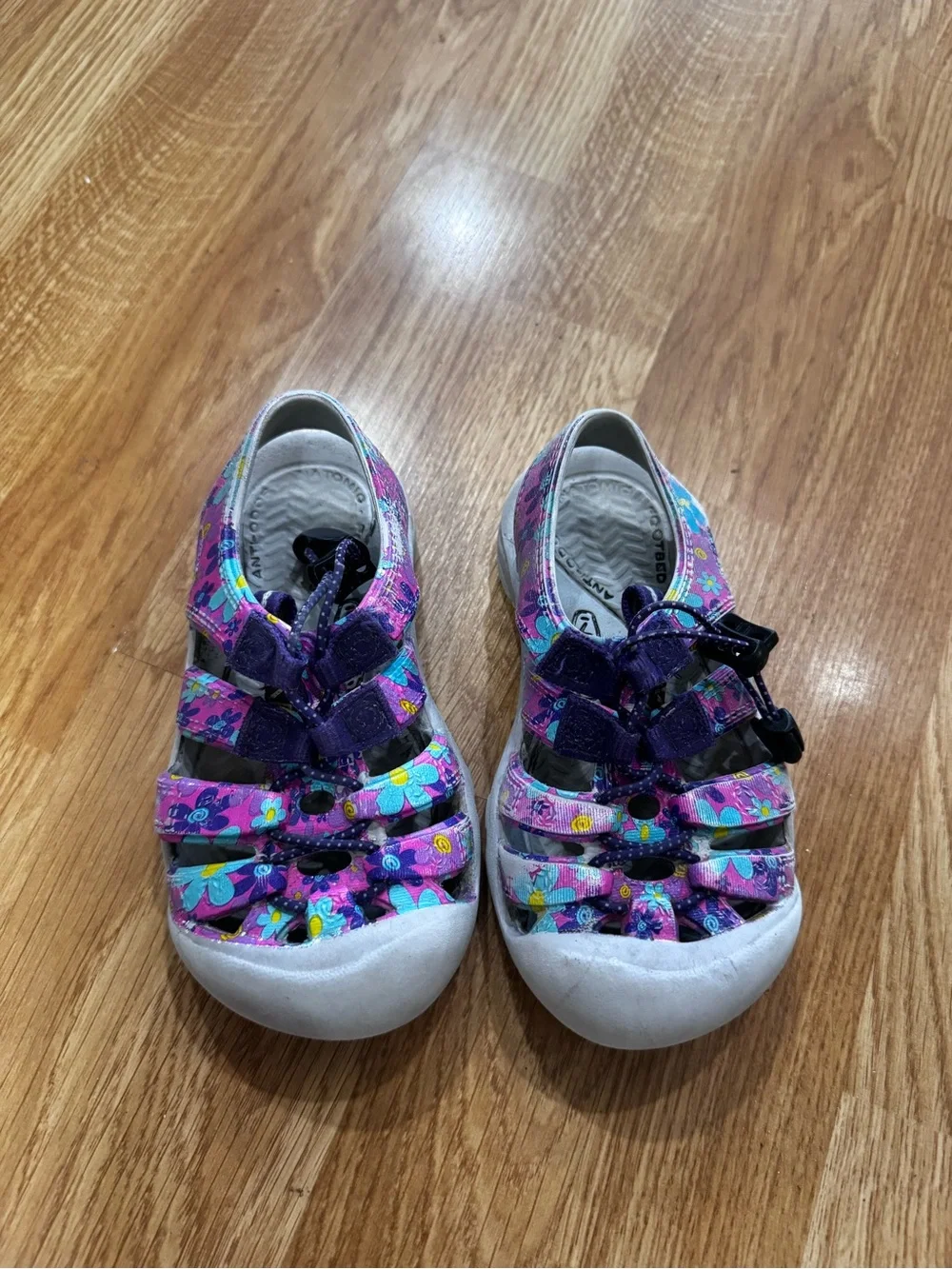 Kids Floral Purple KEEN Sandal Sneakers - Comfortable Everyday Shoe